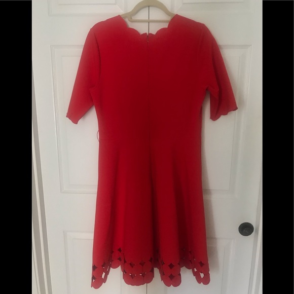 Teri Jon Red A-line Dress - Picture 5 of 7